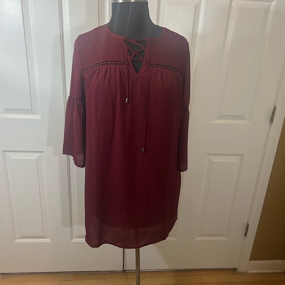 New Look Red Relaxed Blouse - Picture 7 of 8